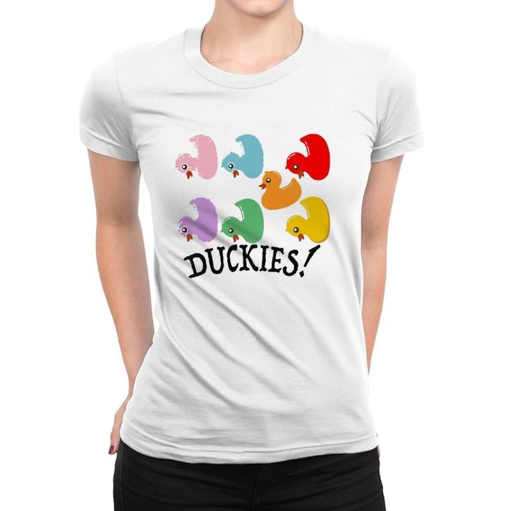 Kids Rubber Duckie Duck Cute Bath Boys Girls Child Youth Women T-shirt