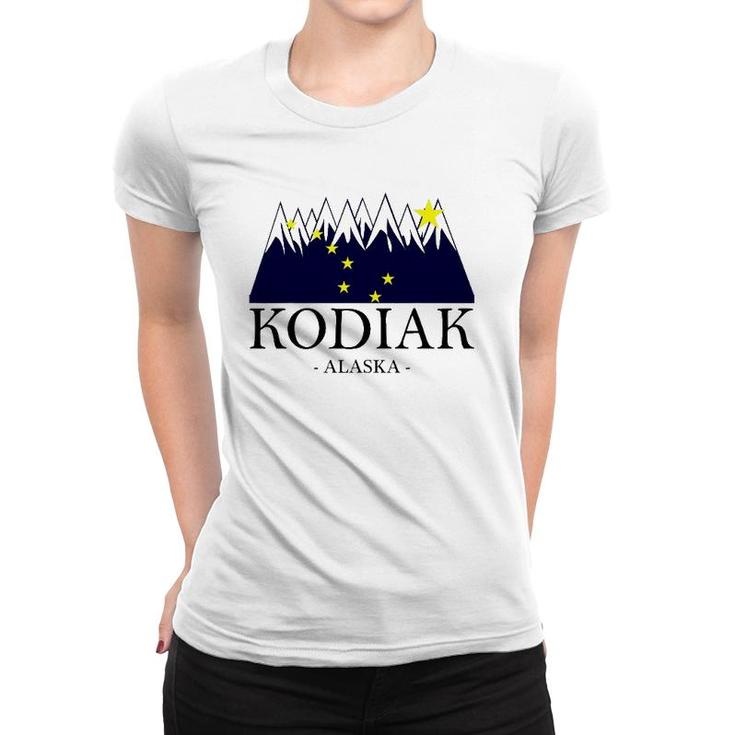 Kodiak Alaska Awesome Mountain Tee Gift Women T-shirt