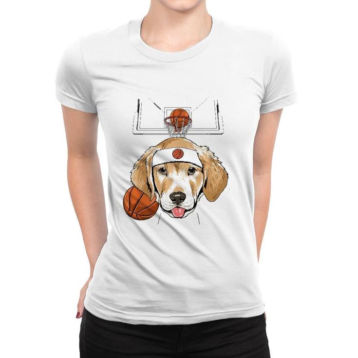 Labrador Basketball Dog Lovers Basketball Player  Women T-shirt