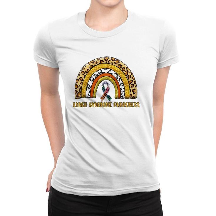 Leopard Rainbow Lynch Syndrome Warrior  Women T-shirt
