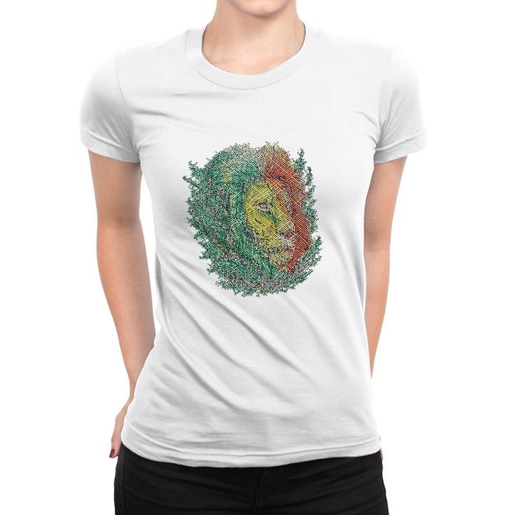 Lion Jungle Chief Women T-shirt