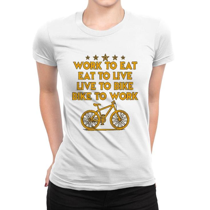 Live To Bike Bike To Work Women T-shirt