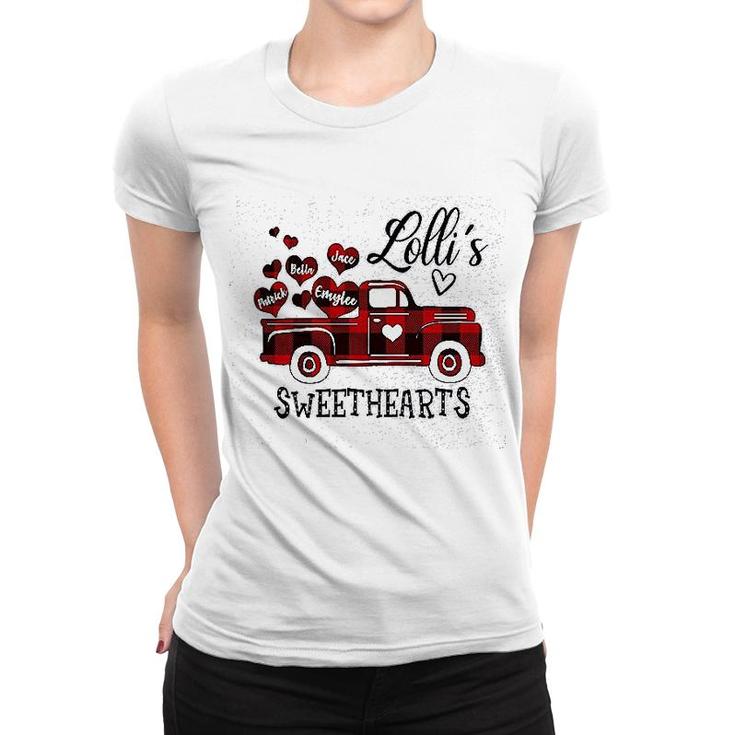 Lollis Red Truck Sweethearts Women T-shirt