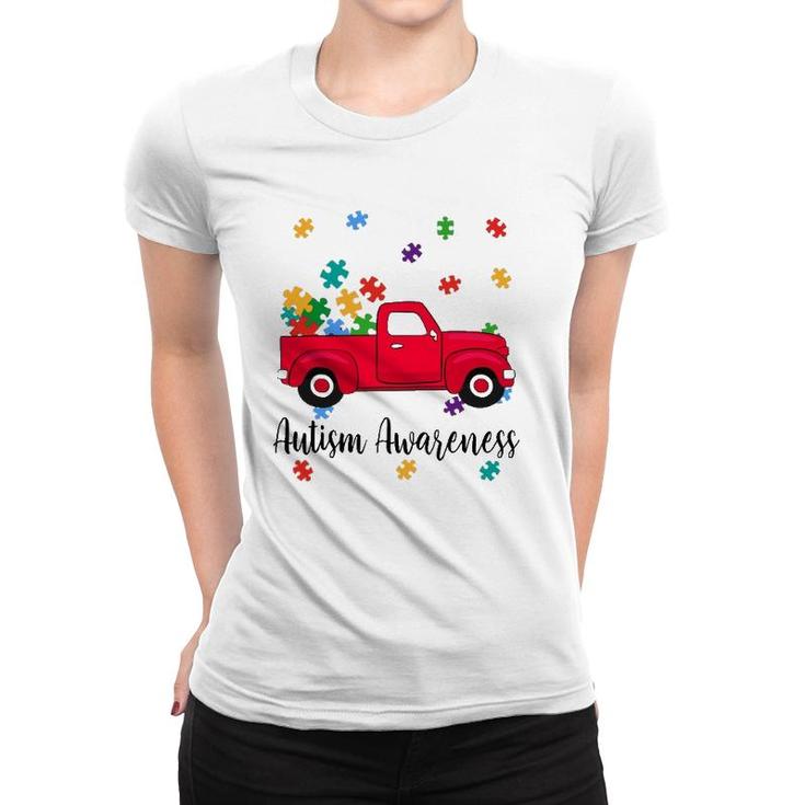 Love Pickup Truck Puzzles Autism Awareness Kids Boys Girls Women T-shirt