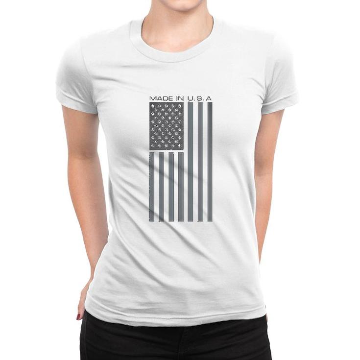 Made Usa Flag Subdued Banner Women T-shirt