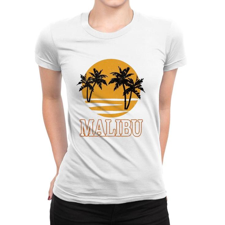 Malibu Retro 70'S Vintage Beach Vacation Gift Women T-shirt
