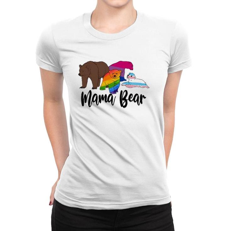 Mama Bear Lgbt Gay Trans Pride Support Lgbtq Parade Mother's Day Women T-shirt