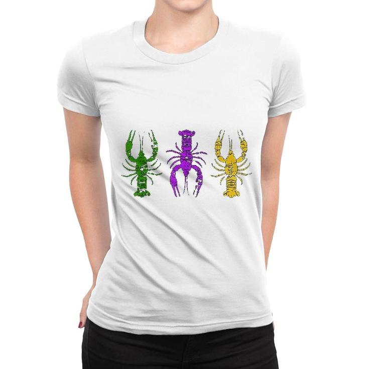 Mardi Gras Crawfish Jester New Orleans Gift Women T-shirt
