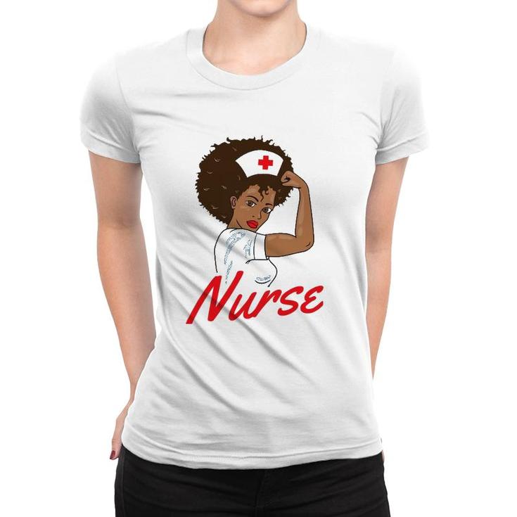 Melanin Black Nurse Clothing Gift African American Women Women T-shirt