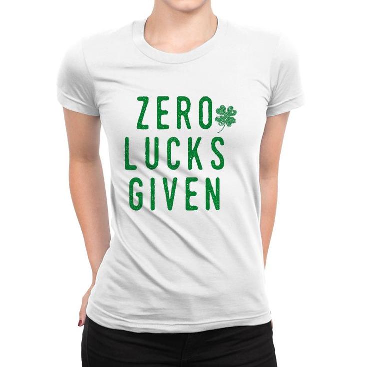 Mens No Lucks Given St Patty's Party Green Parade Gift  Women T-shirt