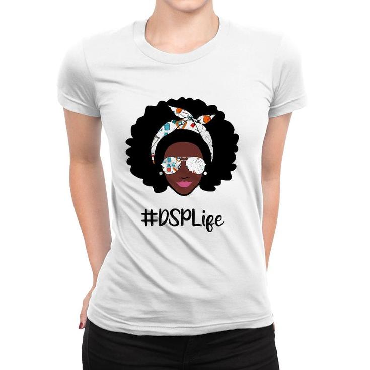 Messy Bun Dsp Life Nurse Black History Month Thank You Women T-shirt