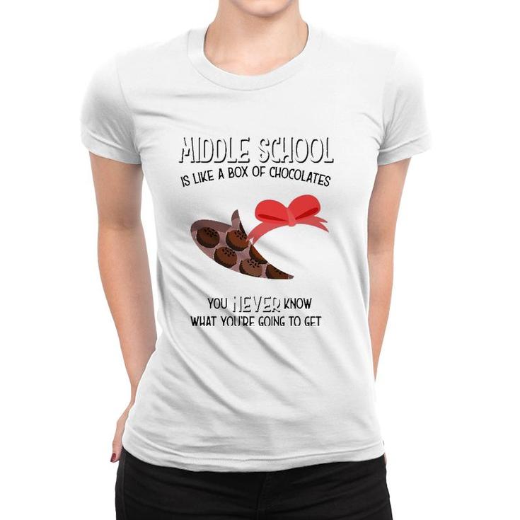 Middle School Teacher Valentine S Day Gift Kids Women T-shirt