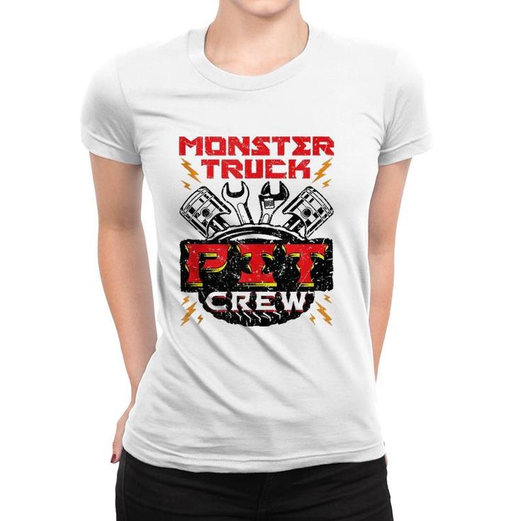 Monster Truck Pit Crew Men Boys Jam Rally  Women T-shirt