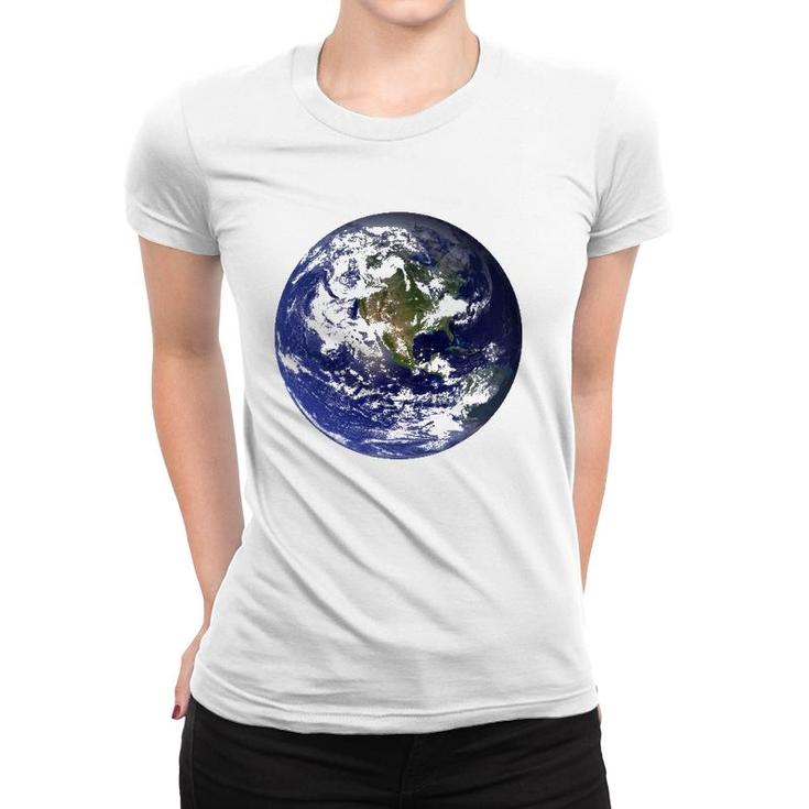 Mother Earth As Seen From Space Women T-shirt