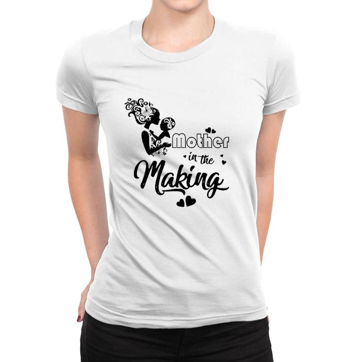 Mother In The Making Mom And Son Black Version Women T-shirt