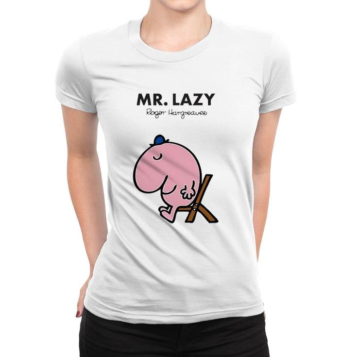 Mr Men Mr Lazy Roger Hargreaves Women T-shirt