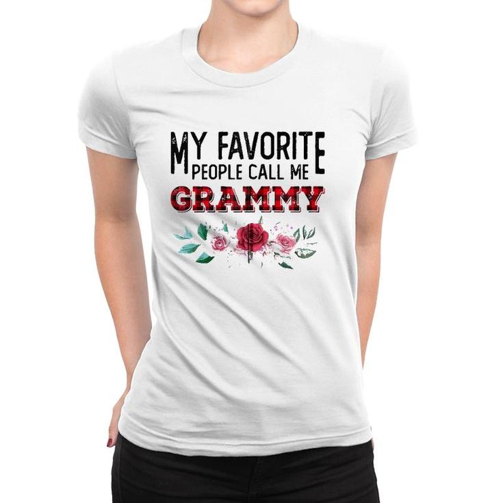 My Favorite People Call Me Grammy Mother's Day Zip Women T-shirt