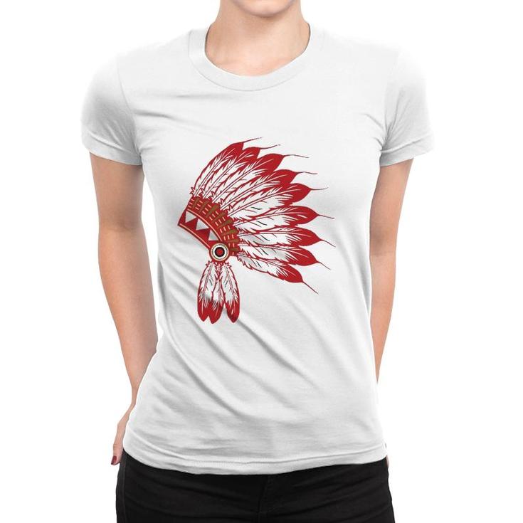 Native American Headdress Tribes Gift Native Indian Women T-shirt