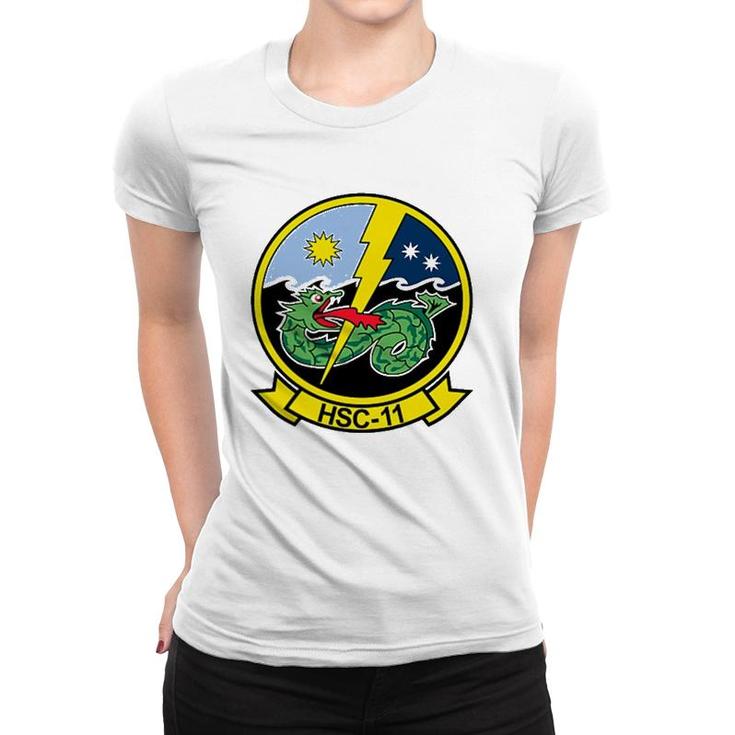 Navy Helicopter Sea Combat Squadron Hsc 11 Dragonslayers Women T-shirt