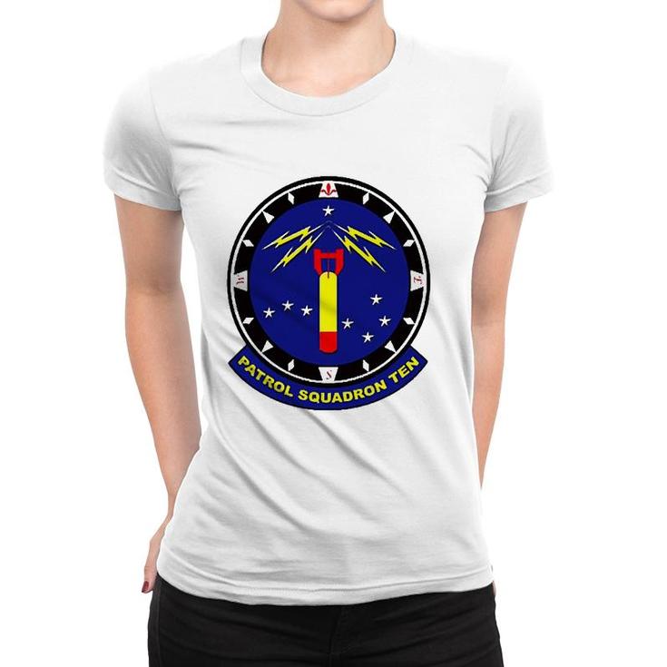 Navy Patrol Squadron 10 Vp-10 Patch Image Insignia Women T-shirt