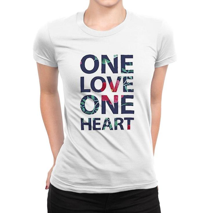 One Love One Heart Beautiful Marley Hippie Women T-shirt