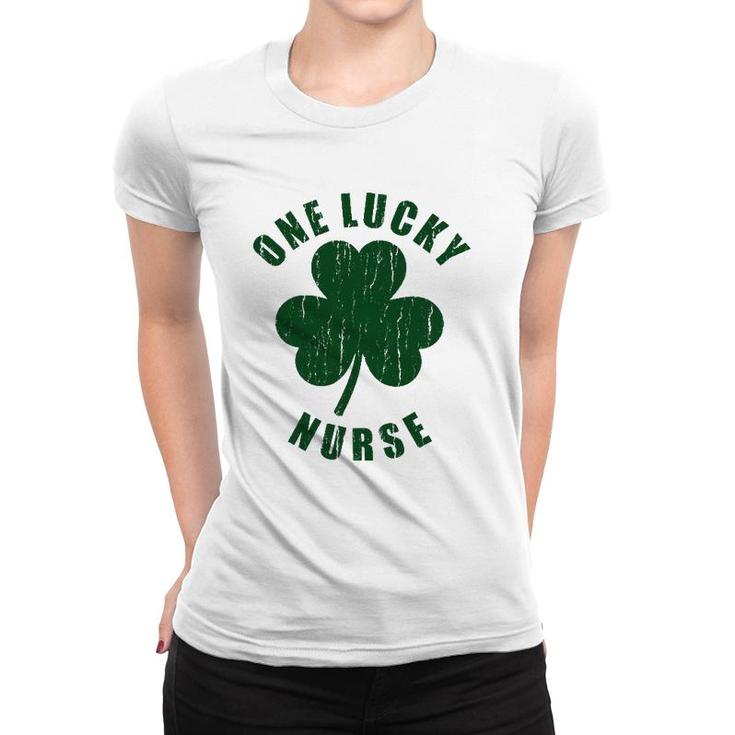 One Lucky Nurse Clover Happy St Patrick's Day  Women T-shirt