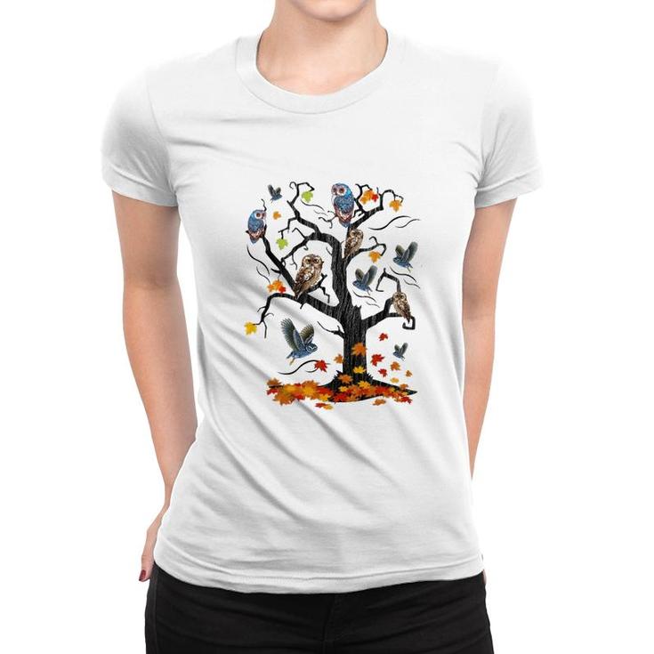 Owl Tree Women T-shirt