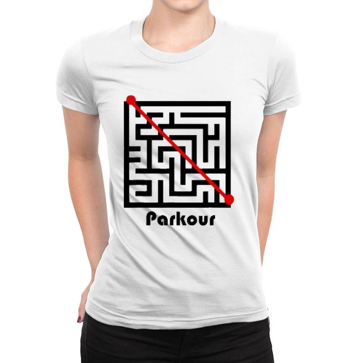 Parkour Maze Funny Freerunning Freerunner Tee Women T-shirt