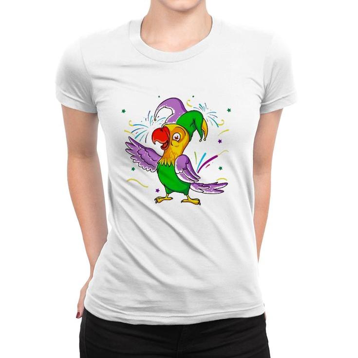 Parrot Mardi Gras Carnival Parade Bird Lover Costume Women T-shirt