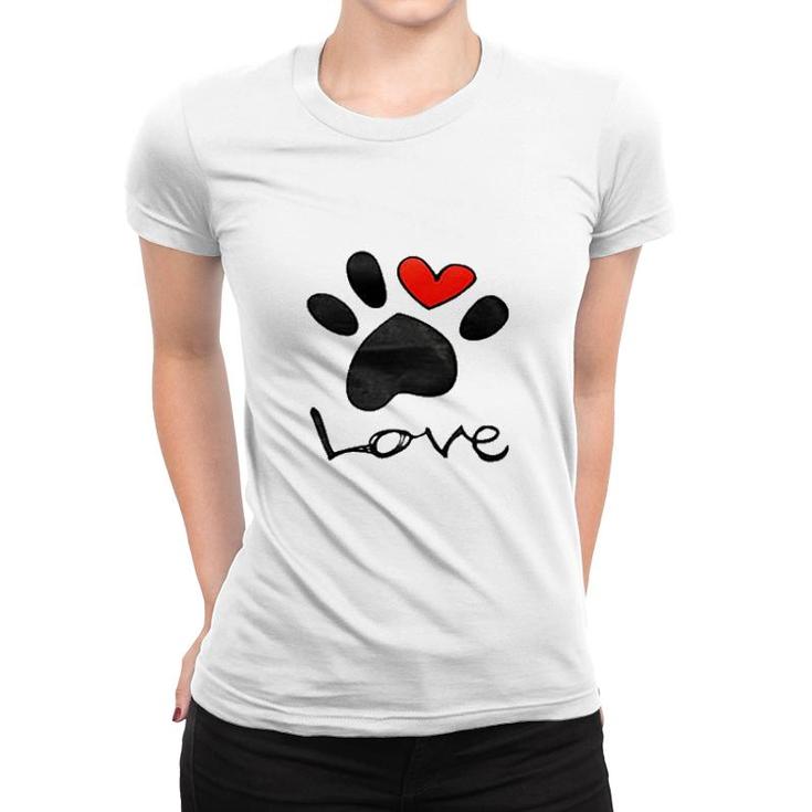 Pet Paw Loves Women T-shirt