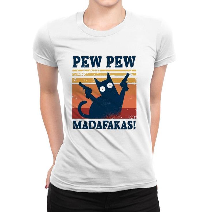Pew Madafakas  Cats Tops Summer Dresses Pyjamas Pew Cat Women T-shirt