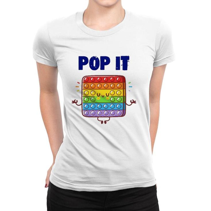Pop It Fidget Toy Rainbow Kids Toddler Boys Girls Women T-shirt