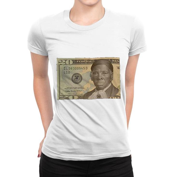 Popular Juneteenth Harriet Tubman 20 Dollar Bill Women T-shirt
