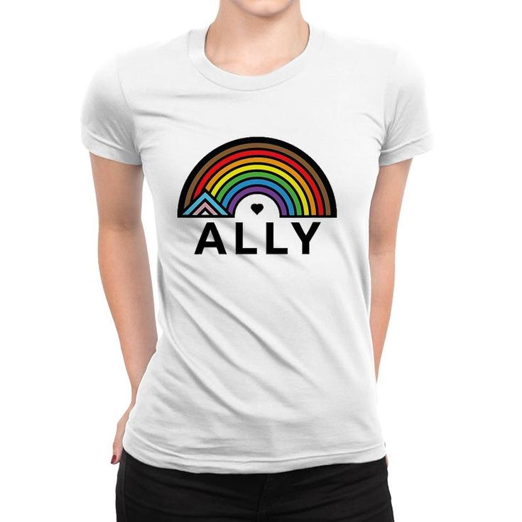 Progressive Ally Pride Vintage Women T-shirt