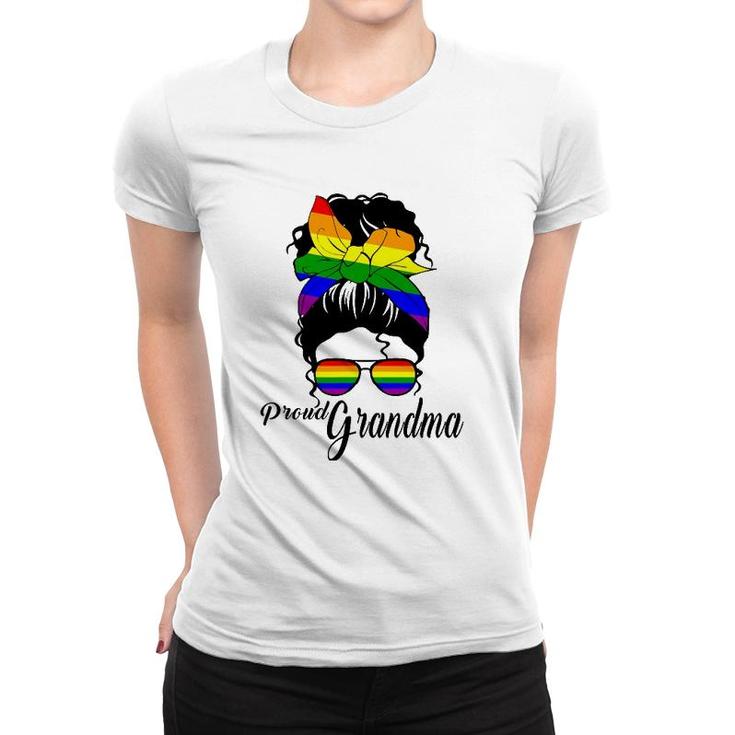 Proud Grandma Mothers-Day Gay Pride Lgbt-Q Grandmom Women T-shirt