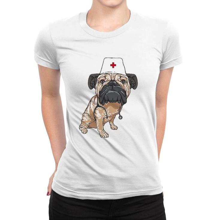 Pug Nurse  Cool Nurse Dog Lover Gift Women T-shirt
