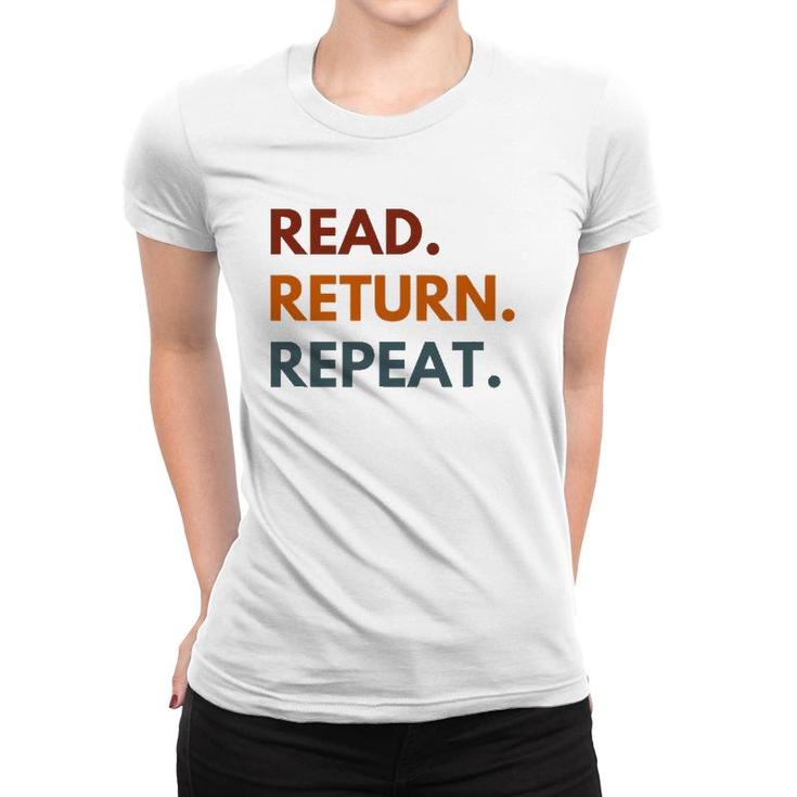 Read Return Repeat, Retro Reading Women T-shirt