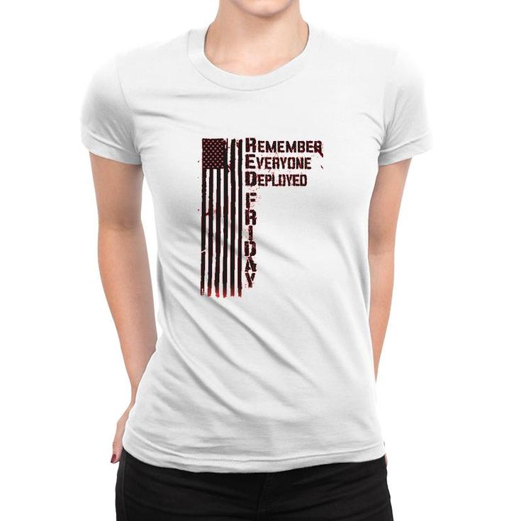 Remember Everyone Deployed Red Friday Women T-shirt
