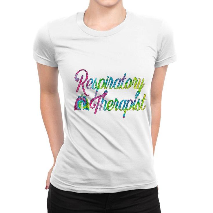 Respiratory Therapist Care Week Tie Dye Women T-shirt