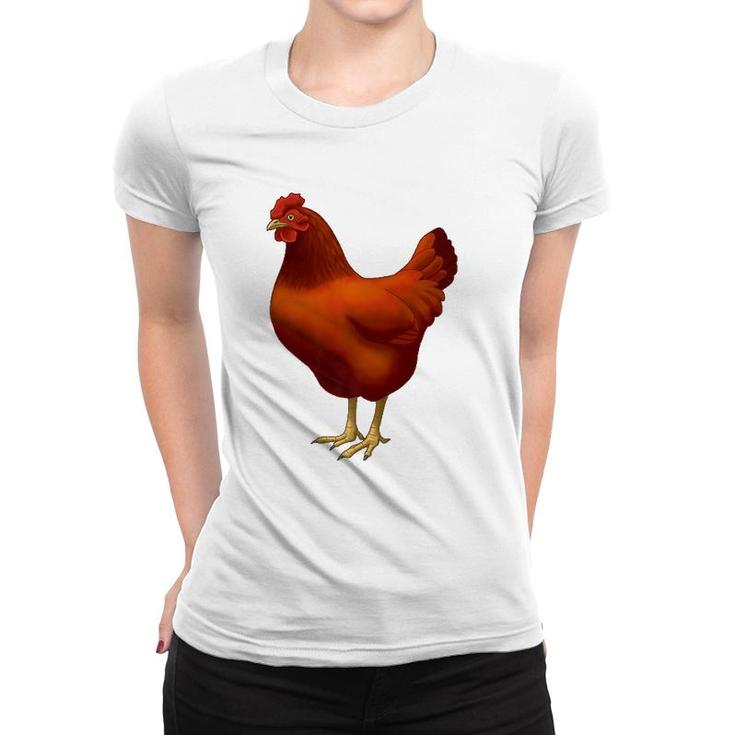 Rhode Island Red Hen Chicken Lover Women T-shirt