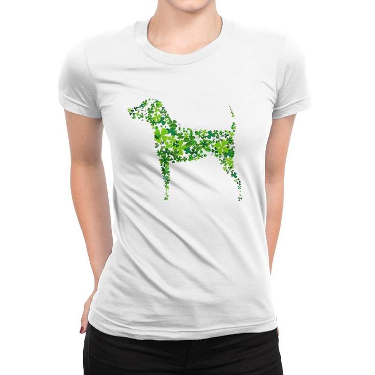 Saint Patrick's Day Shamrock Dog Design Women T-shirt