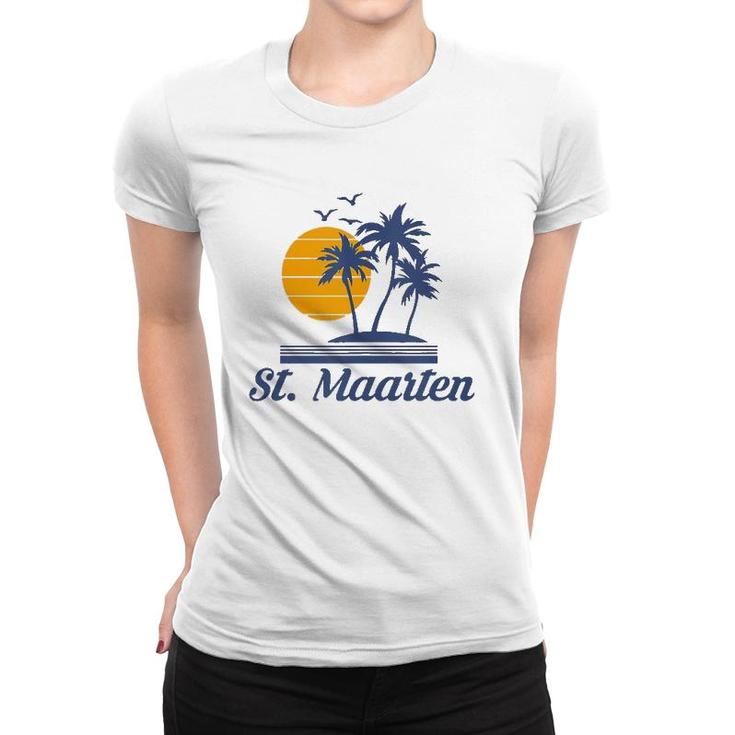 Saint St Maarten Caribbean Island Country Beach Tank Top Women T-shirt