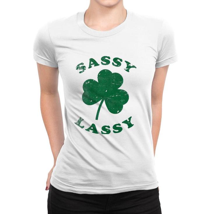 Sassy Lassy Funny Women Girls St Patrick's Premium Women T-shirt