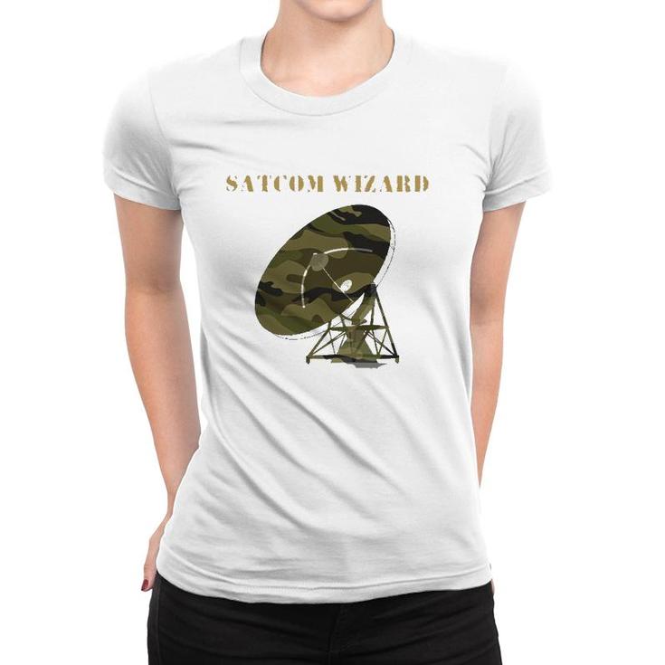 Satcom Wizard Satellite Communications Satcom Women T-shirt