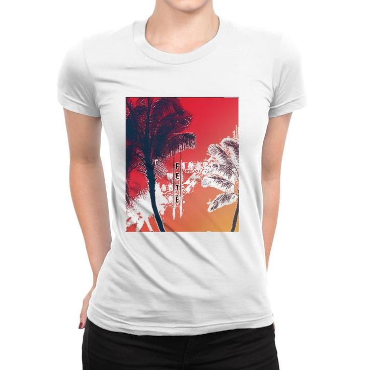 Savagegentlemen X Fetè Palm Trees Women T-shirt