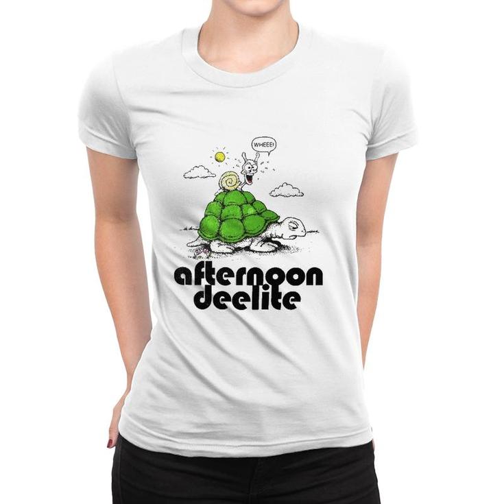Sea Turtle Afternoon Deelite Snail Women T-shirt