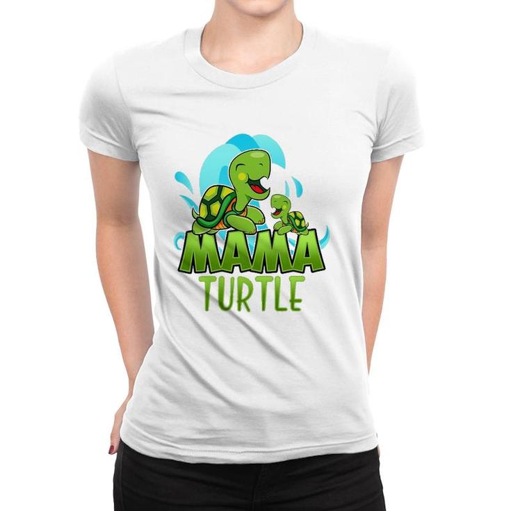 Sea Turtle Family Mama Child Mother Laughing Family Group Women T-shirt