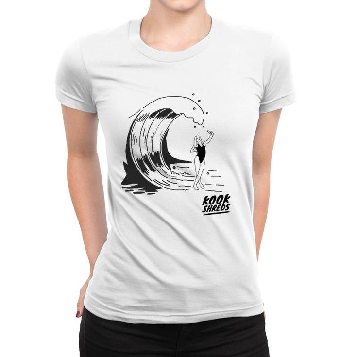 Selfie Slam Kook Shred Surfing Women T-shirt