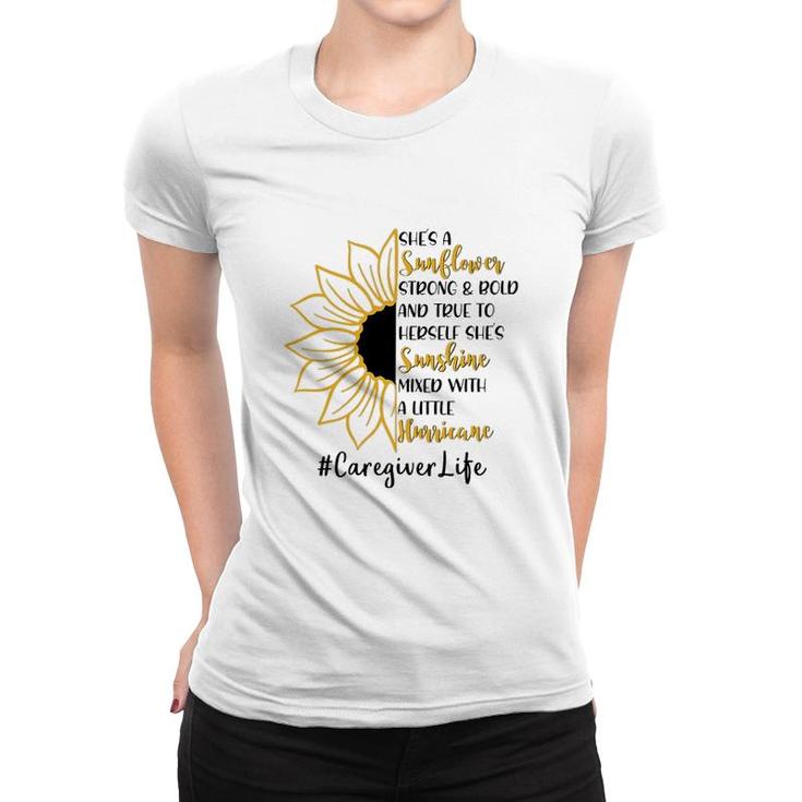 She A Sunflower Caregiver Life Women T-shirt