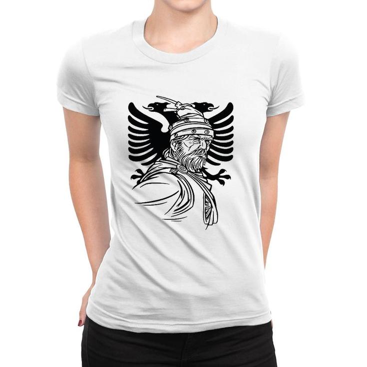 Skanderbeg Albania Balkan Hero Illyrian Shqip Kosovo  Women T-shirt